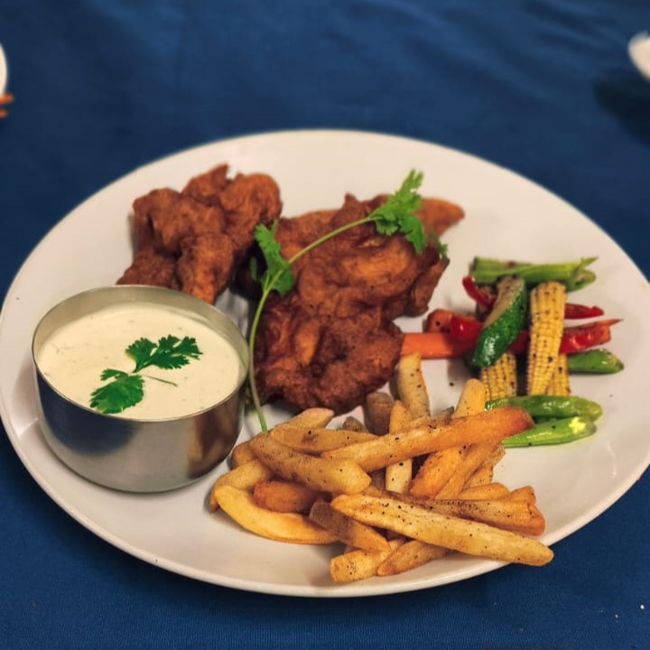 Fish Orly Tartuse Sauce